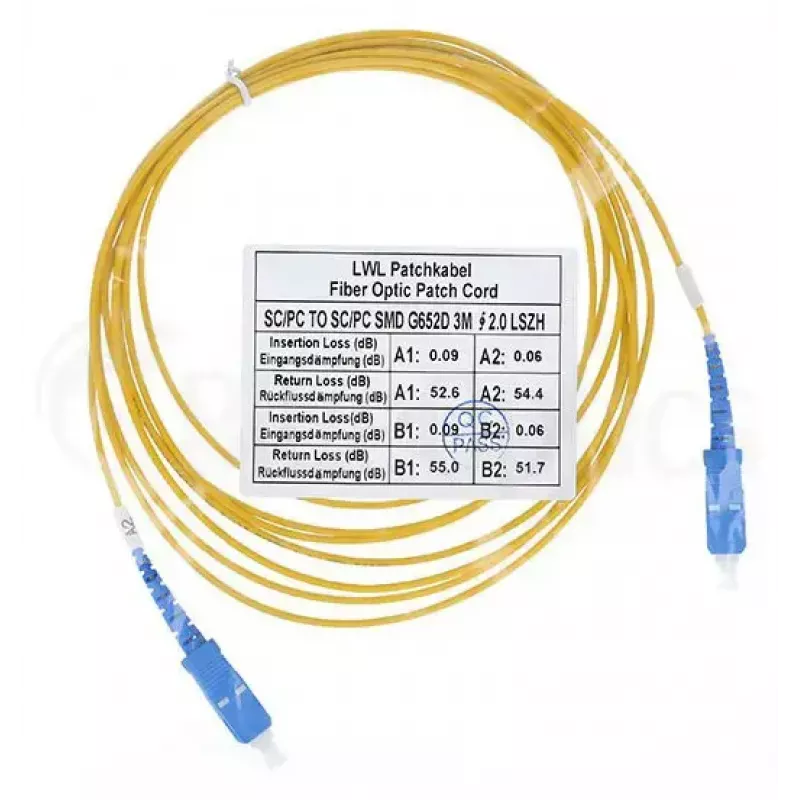 Fiiberoptiline kaabel BlueOptics SFP2222BU2MK SC G.657.A1 2 m Oranž