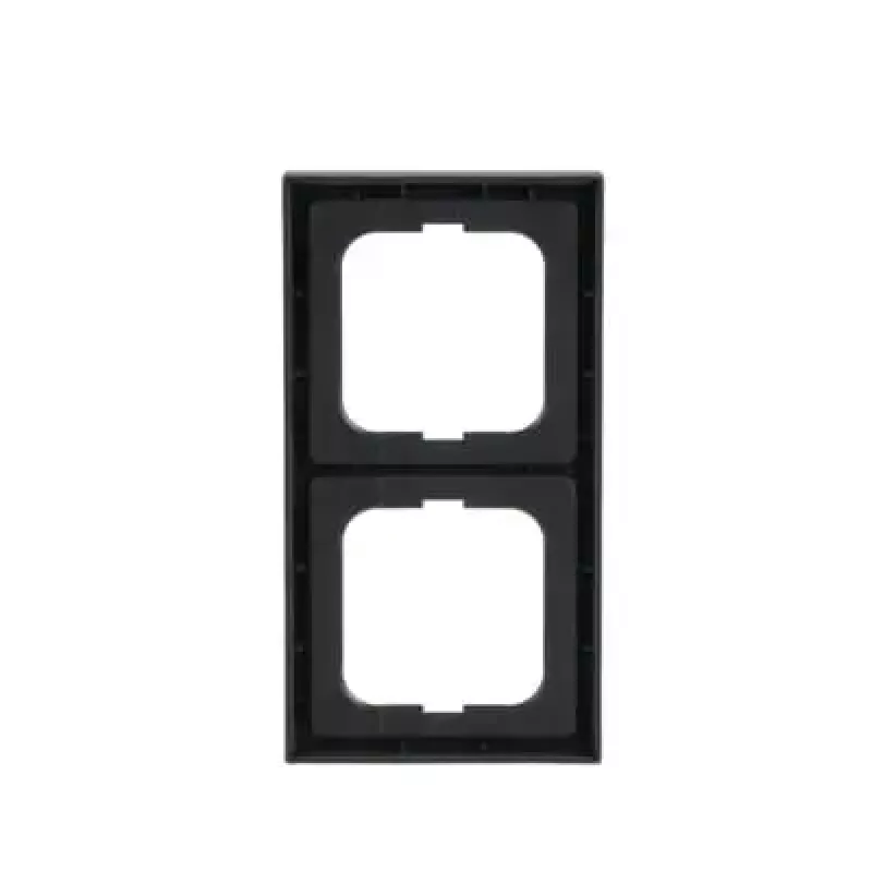 Seinaplaadi raam Busch-Jaeger 1722-885K, kruvivaba termoplast, must, 80×151 mm, 11 mm paks