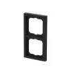 Seinaplaadi raam Busch-Jaeger 1722-885K, kruvivaba termoplast, must, 80×151 mm, 11 mm paks