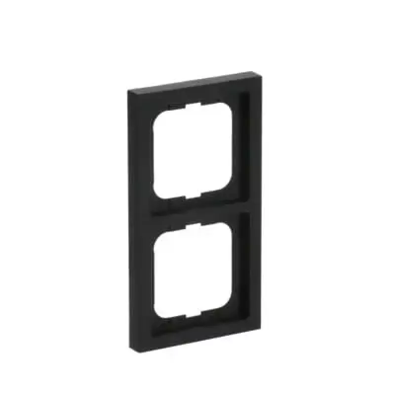 Seinaplaadi raam Busch-Jaeger 1722-885K, kruvivaba termoplast, must, 80×151 mm, 11 mm paks