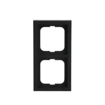 Seinaplaadi raam Busch-Jaeger 1722-885K, kruvivaba termoplast, must, 80×151 mm, 11 mm paks