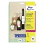 Liimivaba silt Avery T2004-10 120 tk Valge Ümmargune 6 cm