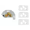 Pistikupesa 3 x RCA Kindermann 7456000530