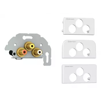 Pistikupesa 3 x RCA Kindermann 7456000530