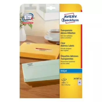 Isekleepuv silt Avery J4720-25 Ümardatud ristkülik