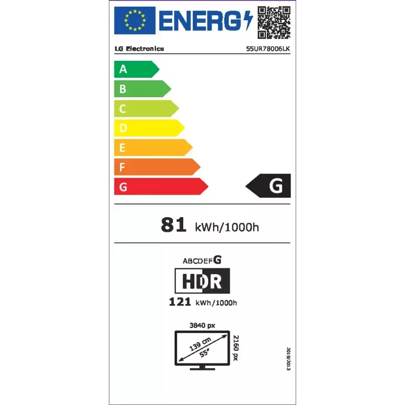 LG UHD 55UR78006LK 139.7 cm (55 tolli) 4K Ultra HD nutiteler Wi-Fi must