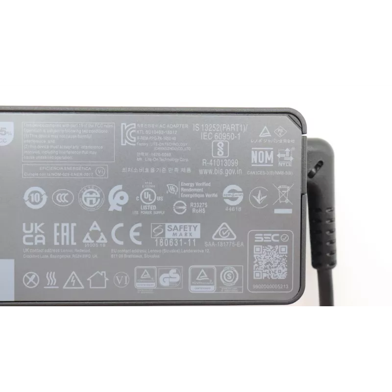 Lenovo 5A10W86252 toiteadapter/inverter siseruumidesse 65 W must