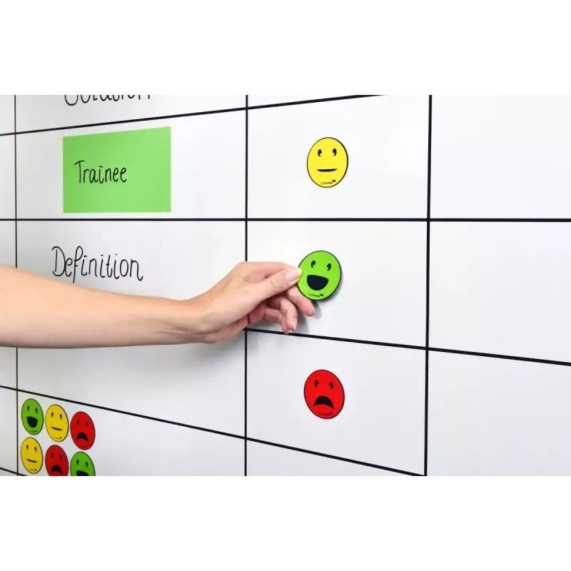 Tahvlimagnet Legamaster magnetilised sümbol-emotikonid assortii 50mm 6 tk