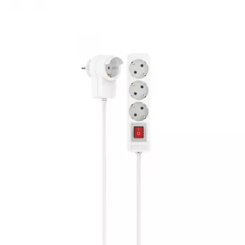 Hama 00223081 pikendusjuhe 1,4 m 3 vahelduvvoolu pistikupesa Siseruumidesse Valge