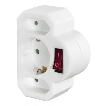 Hama 00223217 toitepistikupesa adapter Valge