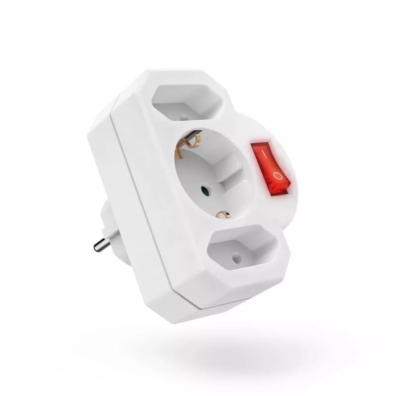 Hama 00223217 toitepistikupesa adapter Valge