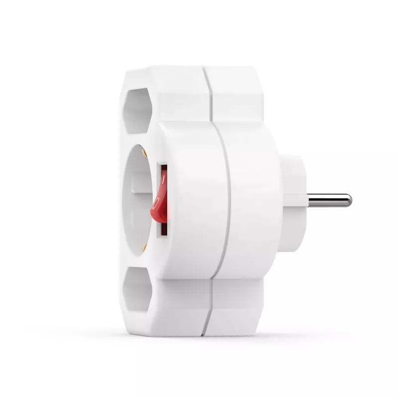 Hama 00223217 toitepistikupesa adapter Valge