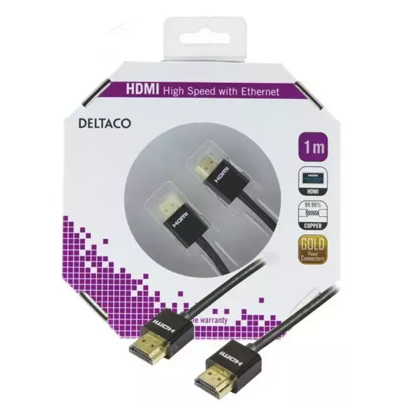 HDMI-kaabel Deltaco HDMI-1091 1m