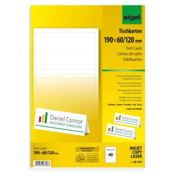 Kleepimiseta printerisildid Sigel DP049