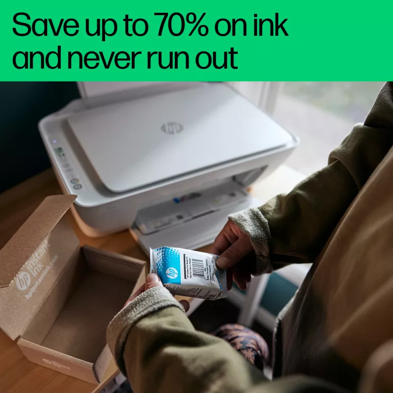 HP DeskJet 2821e juhtmevaba kõik-ühes värviprinter, Instant Ink; kopeerija, skanner
