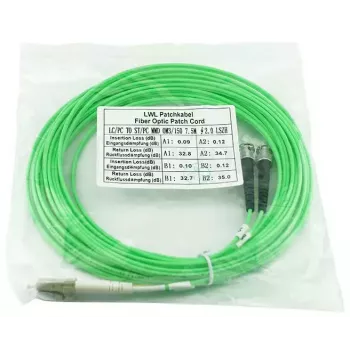 Kiudoptiline kaabel BlueOptics SFP3133GU2MK LC ST OM5 2 m Lime