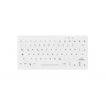 Contour Design Active Key Contour QuickClean Medical klaviatuur IP65 Mini Wireless Valge DE C4112