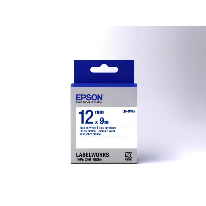 Epson Label Cartridge Standard LK-4WLN Blue/Valge 12mm (9m)