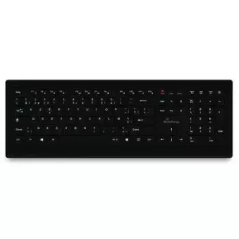 MediaRange MROS101-BE klaviatuur Kodu USB AZERTY Belgia Must Täissuuruses 107 klahvi