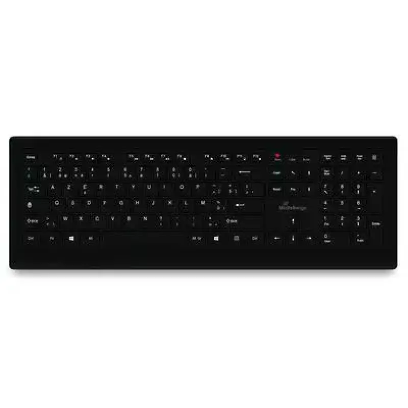 MediaRange MROS101-BE klaviatuur Kodu USB AZERTY Belgia Must Täissuuruses 107 klahvi