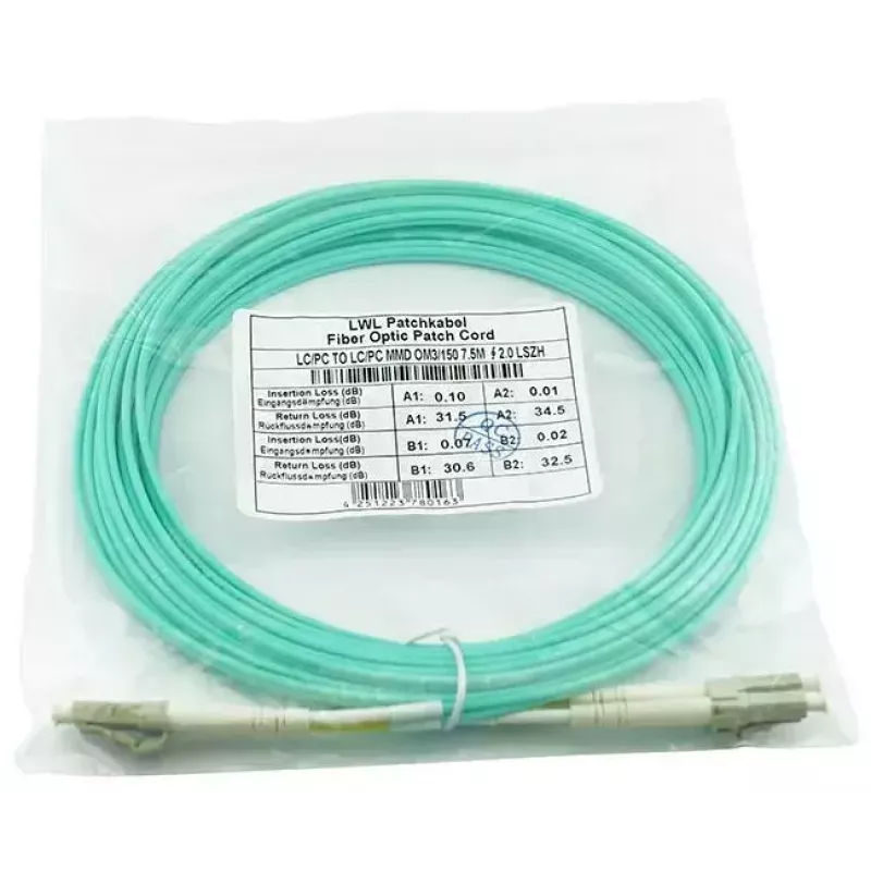 Fiiberoptiline kaabel BlueOptics 050502T512000002M 2m 2x LC LC/APC Roheline