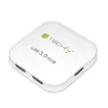 Techly USB 3.0 Super Speed Hub, 4 porti, valge, IUSB3-HUB4-WH, USB 3.2 Gen 1 (3.1 Gen 1) Type-A, 5000 Mbit/s, valge, 0,8 m, CE, RoHS, USB 2.0 USB 1.1