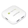 Techly USB 3.0 Super Speed Hub, 4 porti, valge, IUSB3-HUB4-WH, USB 3.2 Gen 1 (3.1 Gen 1) Type-A, 5000 Mbit/s, valge, 0,8 m, CE, RoHS, USB 2.0 USB 1.1