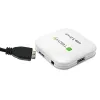 Techly USB 3.0 Super Speed Hub, 4 porti, valge, IUSB3-HUB4-WH, USB 3.2 Gen 1 (3.1 Gen 1) Type-A, 5000 Mbit/s, valge, 0,8 m, CE, RoHS, USB 2.0 USB 1.1