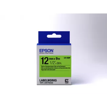 Epson Label Cartridge Fluorescent LK-4GBF must/roheline 12mm (9m)