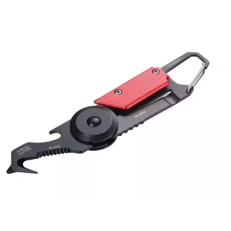 Key carabin TROIKA KTL26-RD Must Punane
