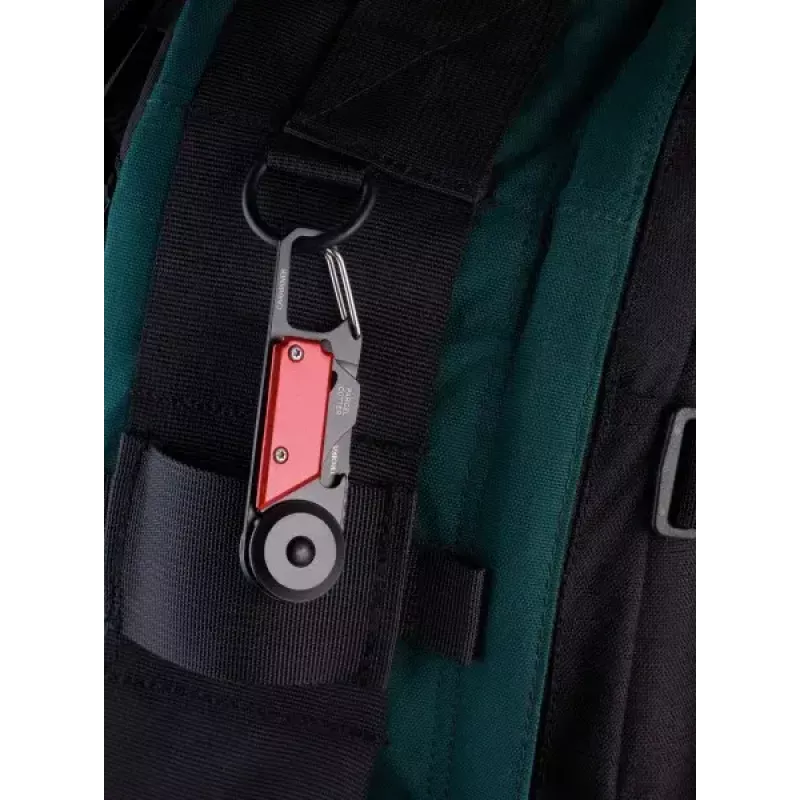 Key carabin TROIKA KTL26-RD Must Punane