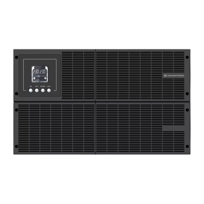 Conceptronic ZEUS51E6K 6000VA 6000W Online Rack/Torn UPS, Topeltkonversioon (Online), 6 kVA, 6000 W, Siinus, 80 V, 300 V