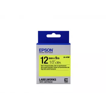 Epson Label Cartridge Fluorescent LK-4YBF Must/Kollane 12mm (9m)