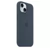 Silicone Case Cover Apple iPhone 15 MagSafe Storm Blue