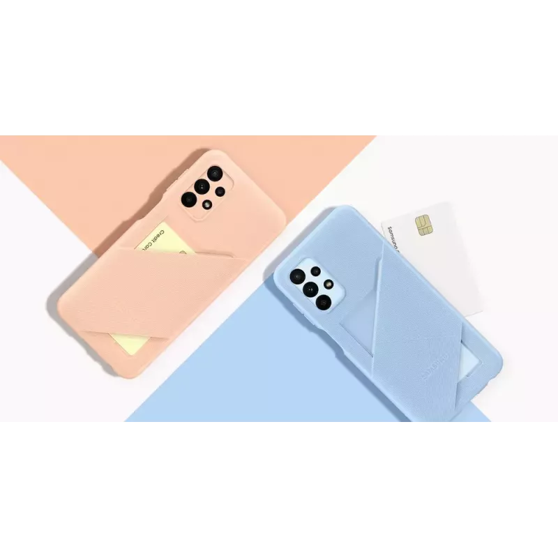 Ümbris Samsung Galaxy A23 kaardipesaga ümbris Awesome Peach