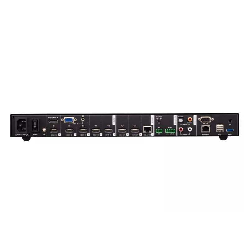 ATEN 7 x 3 esitluslüliti, HDMI, metall, must, 60 Hz, 1080p, 1920 x 1200 pikslit