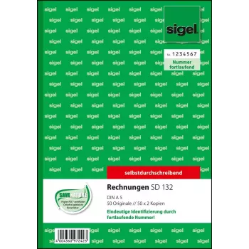 Ärivorm Sigel SD132 A5 roosa valge kollane 150 lehte