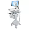 Multimeediakäru Ergotron StyleView Alumiiniumhall valge