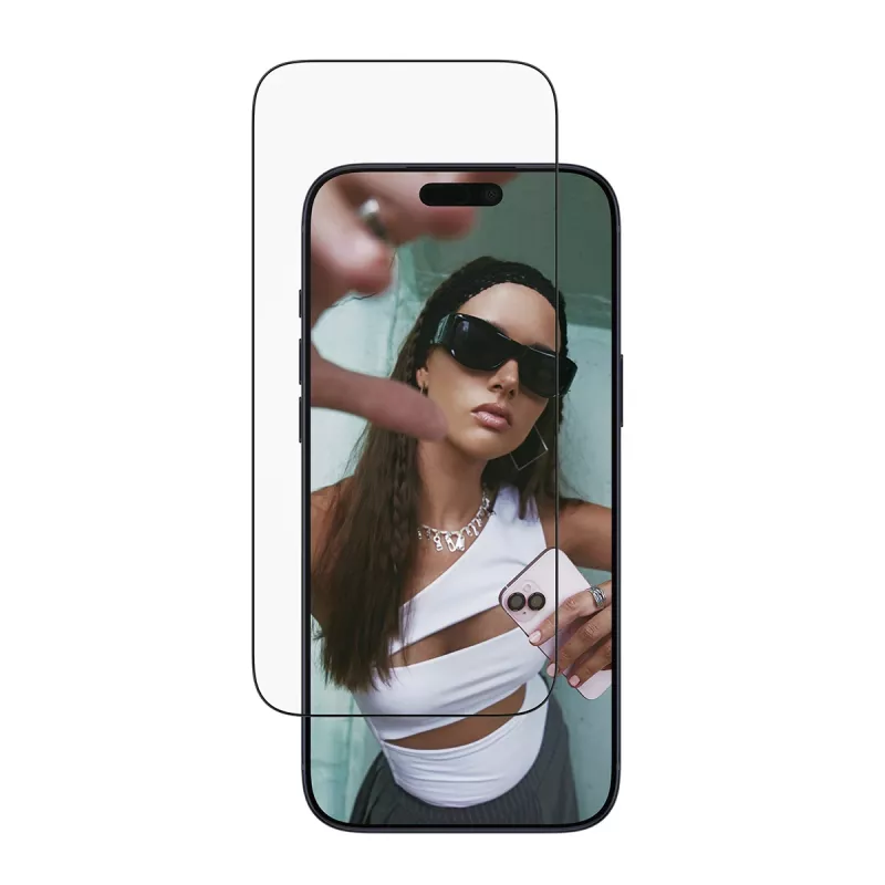 Ekraanikaitse PanzerGlass SAFE. iPhone 17 Pro Max jaoks – ülilai PET-kile musta raamiga, EasyAligner, kriimustus- ja löögikindel
