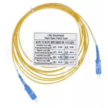 Fiiberoptiline kaabel BlueOptics SFP2222BU10MK SC G.657.A1 10 m kollane