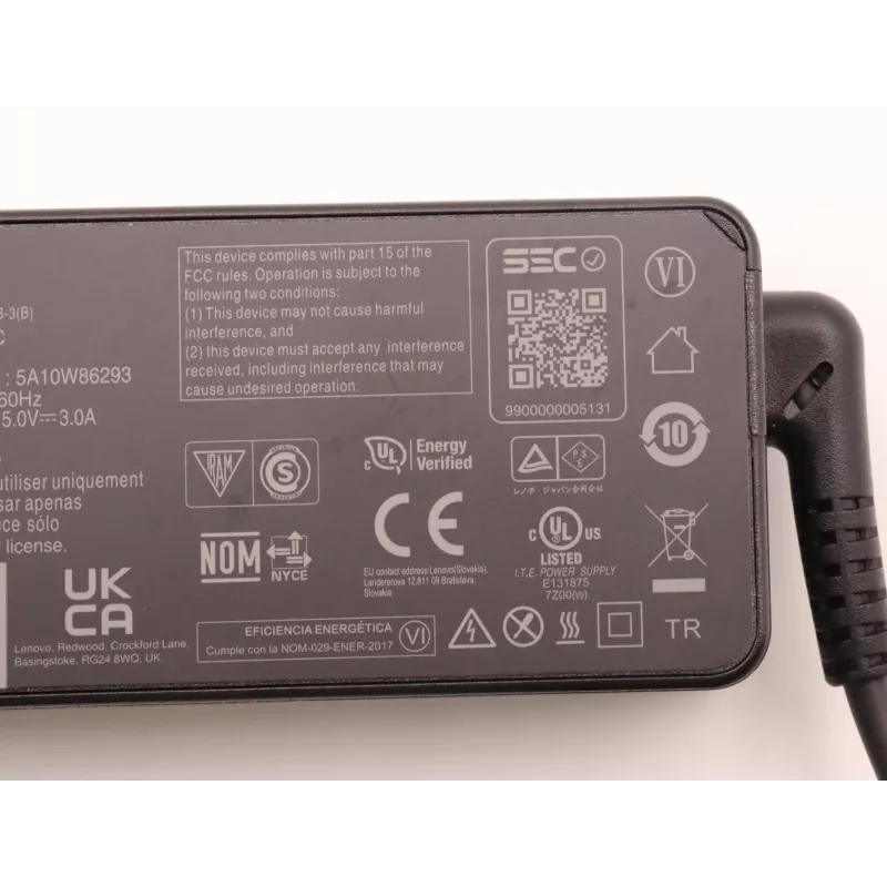 Lenovo 5A10W86293 toiteadapter/inverter siseruumidesse 45 W Must
