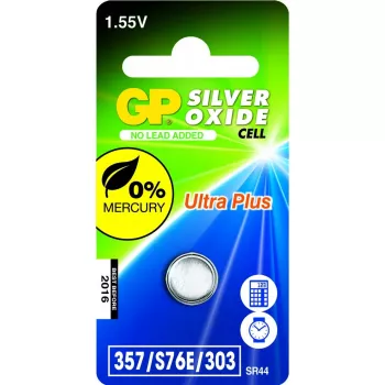 Ühekordne aku GP Batteries hõbeoksiidelement 357