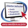 Isekleepuv ringikujuline silt Avery L6019REV-25