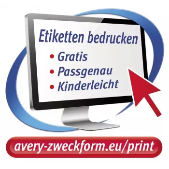 Isekleepuv ringikujuline silt Avery L6019REV-25