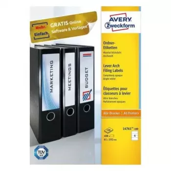 Isekleepuv silt Avery L4761-100 Ümardatud ristkülik
