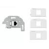RJ-45 pistikupesa Kindermann 7456000523 Hall Valge