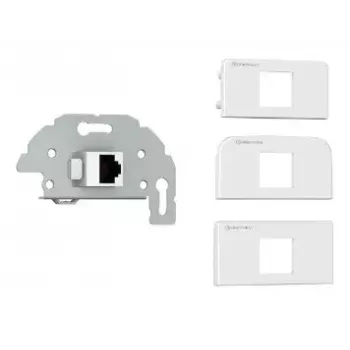 RJ-45 pistikupesa Kindermann 7456000523 Hall Valge