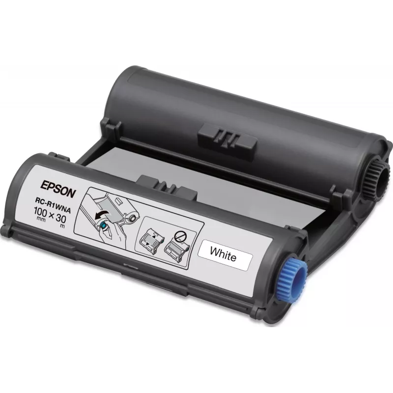 Ribbon Epson RC-R1WNA 100 mm valge LabelWorks Pro100 jaoks, 30 m