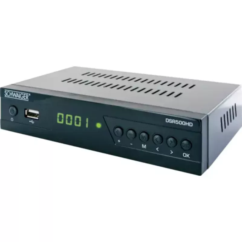 Digiboks Schwaiger DSR500HD Kaabel Full HD Must