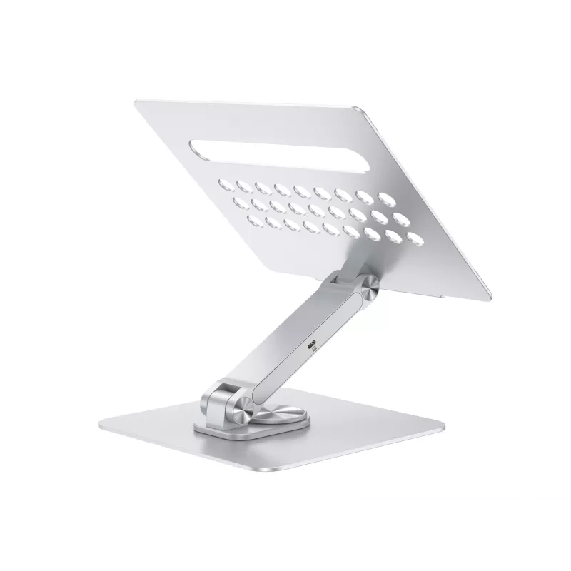 Conceptronic DONN27G, sülearvuti alus, hõbedane, alumiinium, 360°, USB 3.2 Gen 1 (3.1 Gen 1) USB-C, 5000 Mbit/s